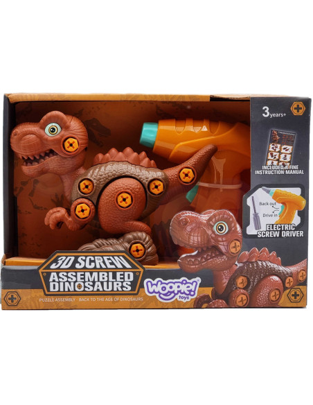 WOOPIE Dinozaur do Skręcania Zestaw Konstrukcyjny + Wiertarka 31 el.