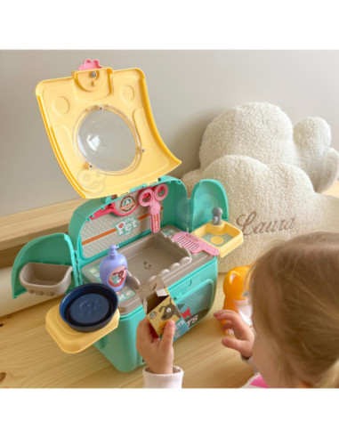 WOOPIE Kotek Przenośny Zestaw Pielęgnacyjny 2w1 w Plecaku Transporter