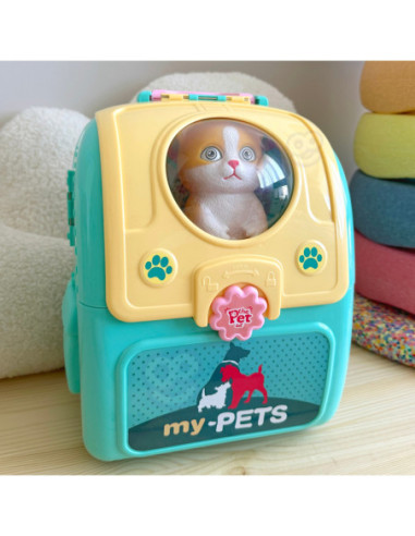 WOOPIE Kotek Przenośny Zestaw Pielęgnacyjny 2w1 w Plecaku Transporter