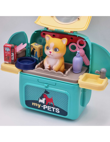 WOOPIE Kotek Przenośny Zestaw Pielęgnacyjny 2w1 w Plecaku Transporter