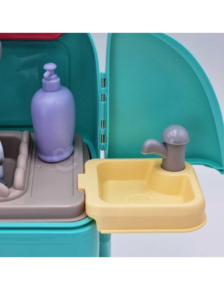 WOOPIE Kotek Przenośny Zestaw Pielęgnacyjny 2w1 w Plecaku Transporter