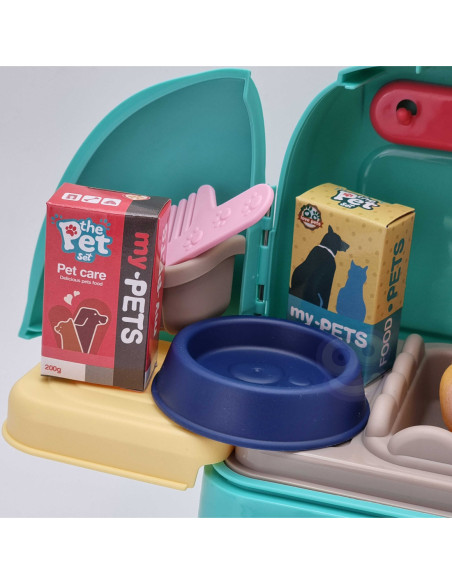 WOOPIE Kotek Przenośny Zestaw Pielęgnacyjny 2w1 w Plecaku Transporter