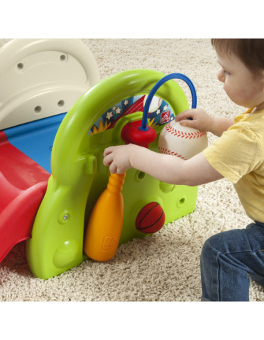 STEP2 Plac Zabaw Dla Dzieci Centrum Aktywności Zjeżdżalnia Koszykówka Baseball