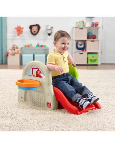 STEP2 Plac Zabaw Dla Dzieci Centrum Aktywności Zjeżdżalnia Koszykówka Baseball