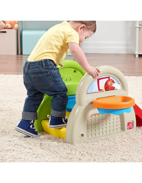 STEP2 Plac Zabaw Dla Dzieci Centrum Aktywności Zjeżdżalnia Koszykówka Baseball