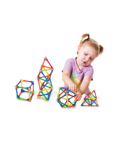 WOOPIE Klocki Magnetyczne Konstrukcyjne Układanka Kreatywna 70 el.