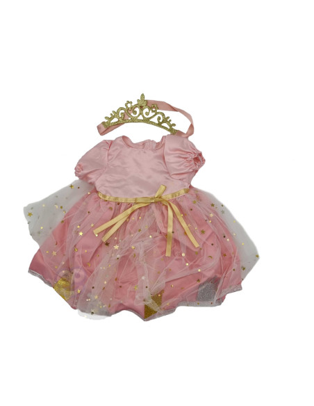 WOOPIE Ubranko dla Lalki Zestaw Królewny Suknia + Korona 43 cm