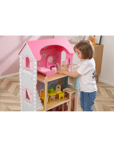 VIGA Duży Drewniany Domek dla Lalek