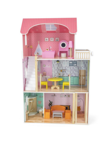 VIGA Duży Drewniany Domek dla Lalek