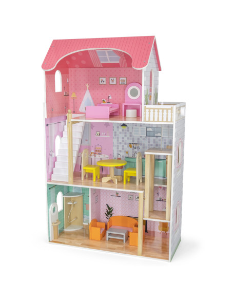 VIGA Duży Drewniany Domek dla Lalek