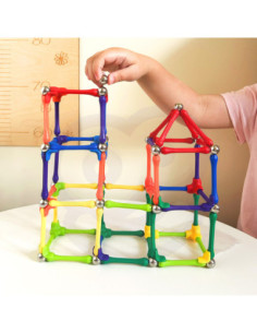 WOOPIE Klocki Magnetyczne Konstrukcyjne Układanka Kreatywna 70 el. 2