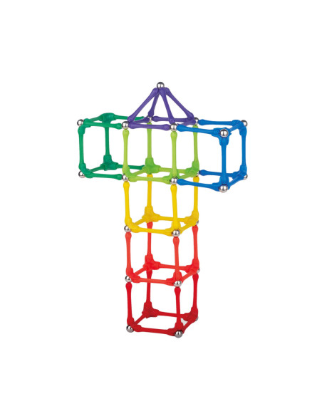 WOOPIE Klocki Magnetyczne Konstrukcyjne Układanka Kreatywna 70 el.