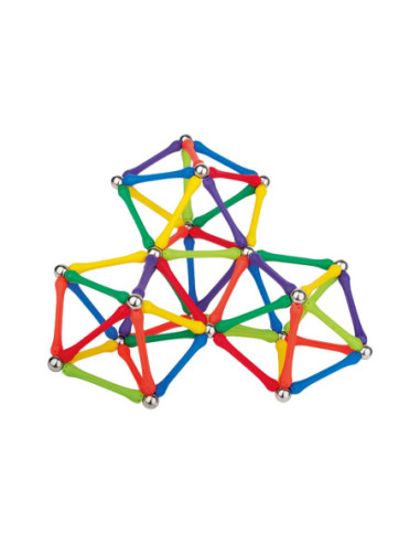 WOOPIE Klocki Magnetyczne Konstrukcyjne Układanka Kreatywna 180 el.