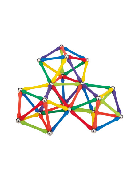 WOOPIE Klocki Magnetyczne Konstrukcyjne Układanka Kreatywna 180 el.