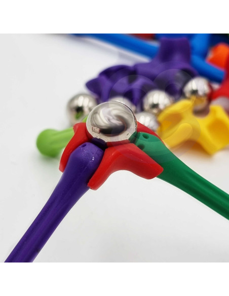 WOOPIE Klocki Magnetyczne Konstrukcyjne Układanka Kreatywna 180 el.