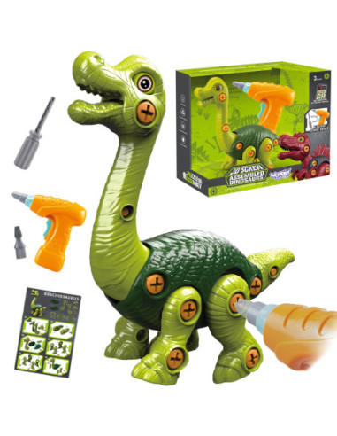WOOPIE Dinozaur do Skręcania Zestaw Konstrukcyjny + Wiertarka 31 el.