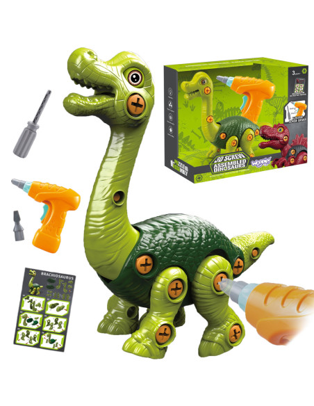 WOOPIE Dinozaur do Skręcania Zestaw Konstrukcyjny + Wiertarka 31 el.