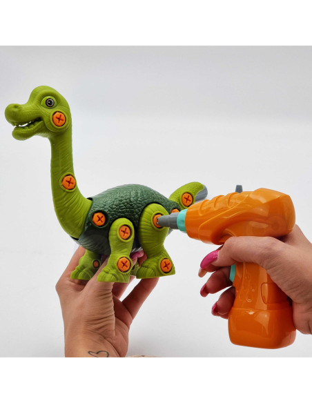 WOOPIE Dinozaur do Skręcania Zestaw Konstrukcyjny + Wiertarka 31 el.