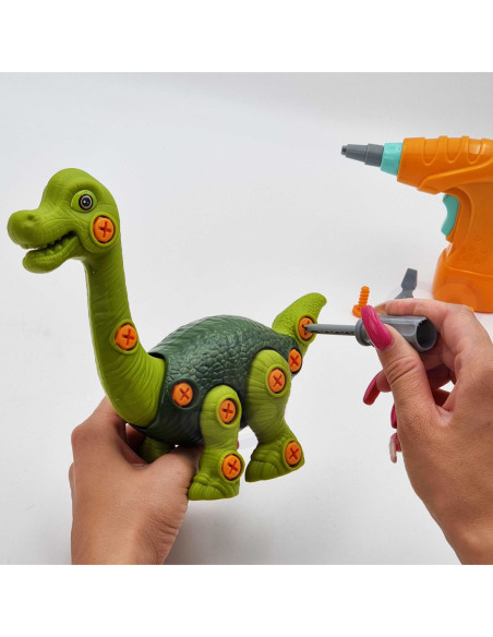 WOOPIE Dinozaur do Skręcania Zestaw Konstrukcyjny + Wiertarka 31 el.