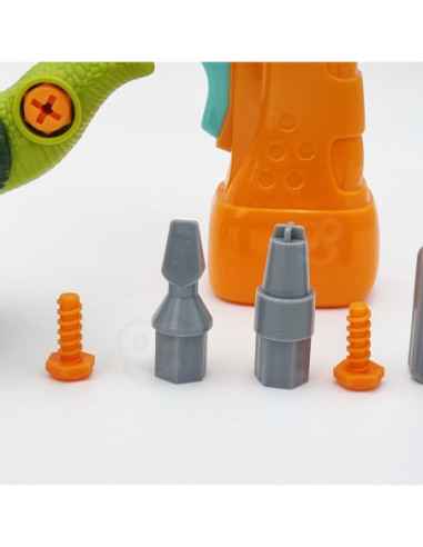 WOOPIE Dinozaur do Skręcania Zestaw Konstrukcyjny + Wiertarka 31 el.