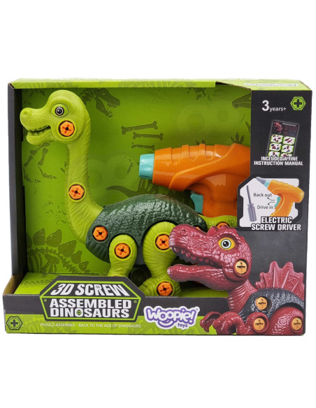 WOOPIE Dinozaur do Skręcania Zestaw Konstrukcyjny + Wiertarka 31 el.