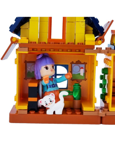 WOOPIE Klocki dla Dzieci Zamek Lodowa Kraina 199 el.