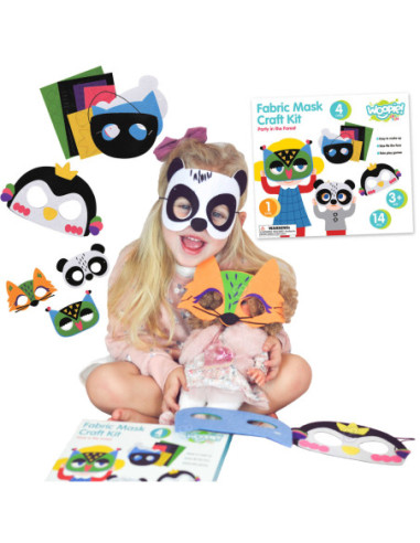 WOOPIE ART&FUN Zestaw Kreatywny Plastyczny Fabryka Masek Party w Lesie