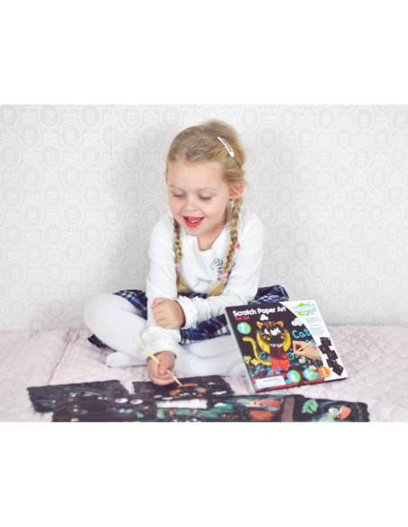 WOOPIE ART&FUN Zestaw Kreatywny Wydrapywanki dla Dzieci 7 el.