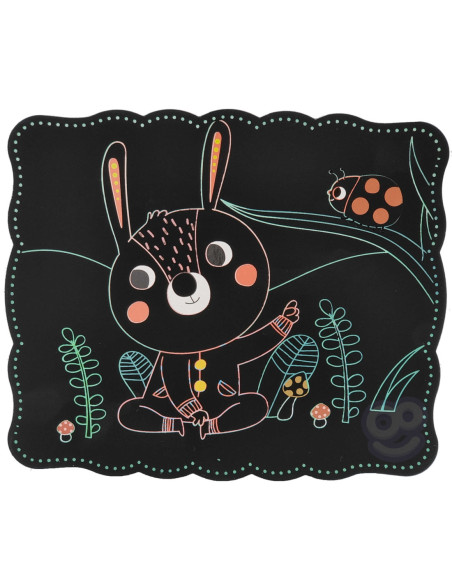 WOOPIE ART&FUN Zestaw Kreatywny Wydrapywanki dla Dzieci 7 el.