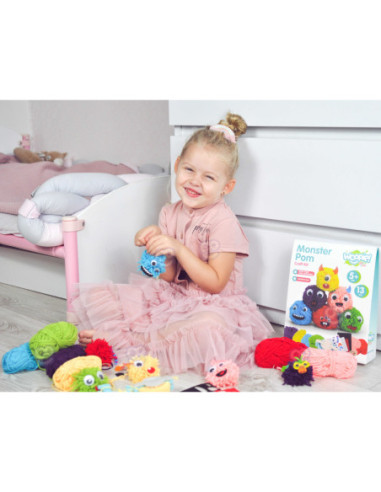 WOOPIE ART&FUN Zestaw Kreatywny Zrób Potworka Monster Pom