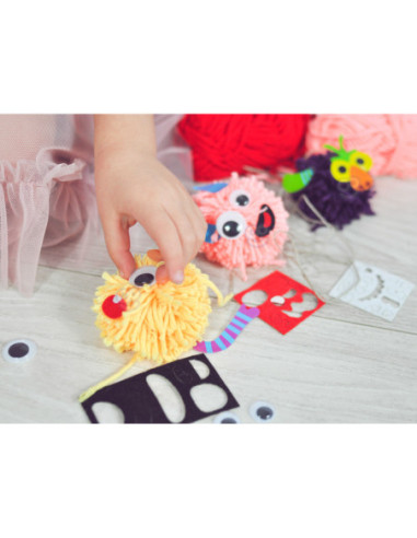 WOOPIE ART&FUN Zestaw Kreatywny Zrób Potworka Monster Pom