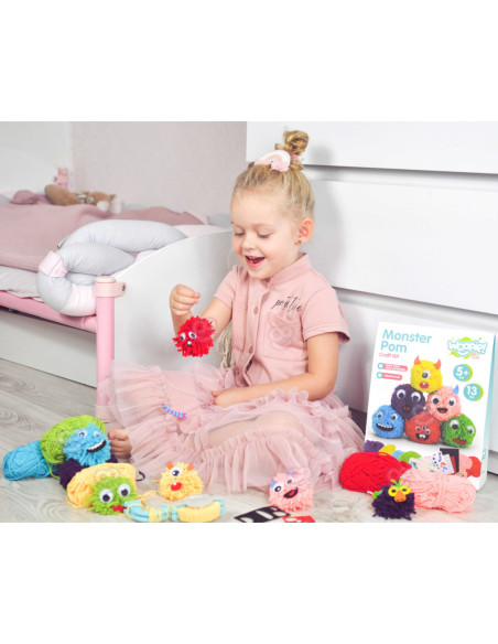 WOOPIE ART&FUN Zestaw Kreatywny Zrób Potworka Monster Pom
