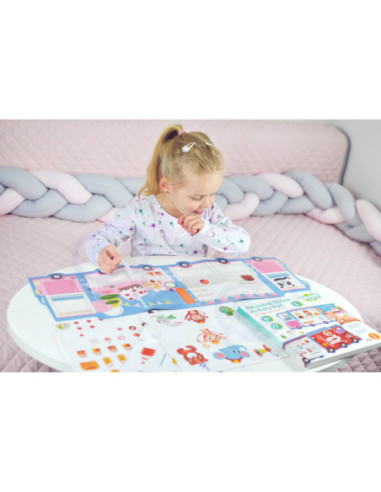 WOOPIE ART&FUN Zestaw Kreatywny Wyklejanka Straż Pożarna Lodziarnia 77 el.