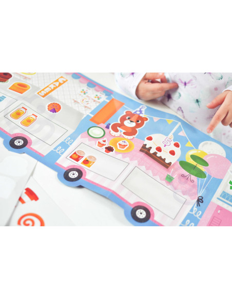 WOOPIE ART&FUN Zestaw Kreatywny Wyklejanka Straż Pożarna Lodziarnia 77 el.