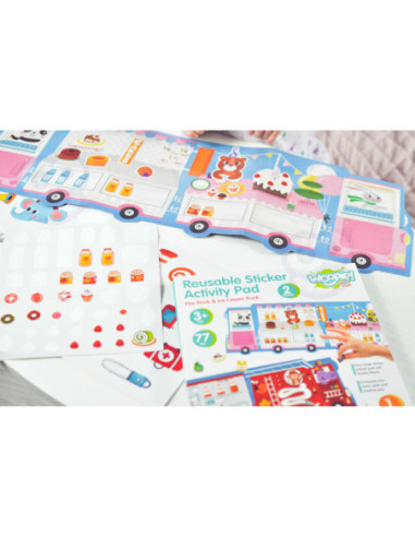 WOOPIE ART&FUN Zestaw Kreatywny Wyklejanka Straż Pożarna Lodziarnia 77 el.