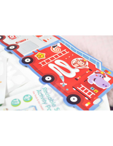 WOOPIE ART&FUN Zestaw Kreatywny Wyklejanka Straż Pożarna Lodziarnia 77 el.