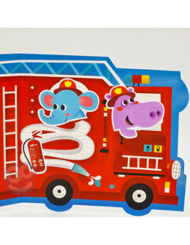 WOOPIE ART&FUN Zestaw Kreatywny Wyklejanka Straż Pożarna Lodziarnia 77 el.