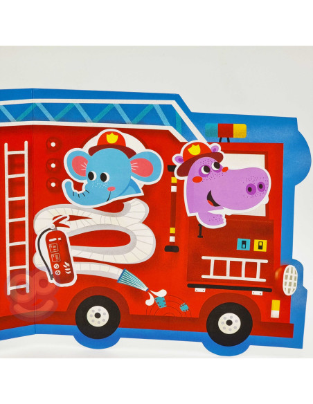 WOOPIE ART&FUN Zestaw Kreatywny Wyklejanka Straż Pożarna Lodziarnia 77 el.