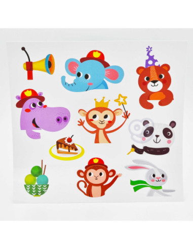 WOOPIE ART&FUN Zestaw Kreatywny Wyklejanka Straż Pożarna Lodziarnia 77 el.