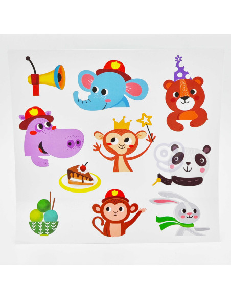 WOOPIE ART&FUN Zestaw Kreatywny Wyklejanka Straż Pożarna Lodziarnia 77 el.