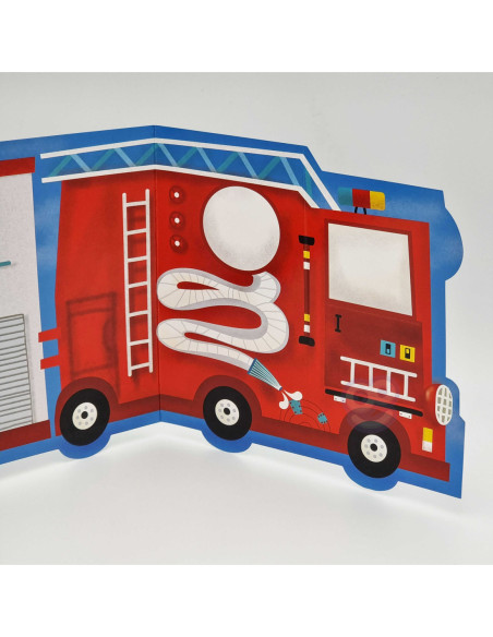 WOOPIE ART&FUN Zestaw Kreatywny Wyklejanka Straż Pożarna Lodziarnia 77 el.