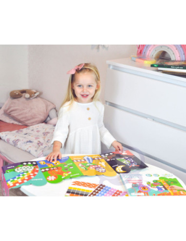 WOOPIE ART&FUN Zestaw Kreatywny Wyklejanka Zwierzątka 504 el.