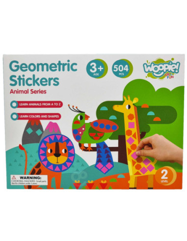 WOOPIE ART&FUN Zestaw Kreatywny Wyklejanka Zwierzątka 504 el.