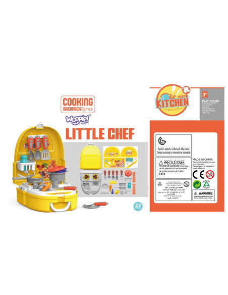 WOOPIE Zestaw Małego Kucharza w Plecaku 26 el.
