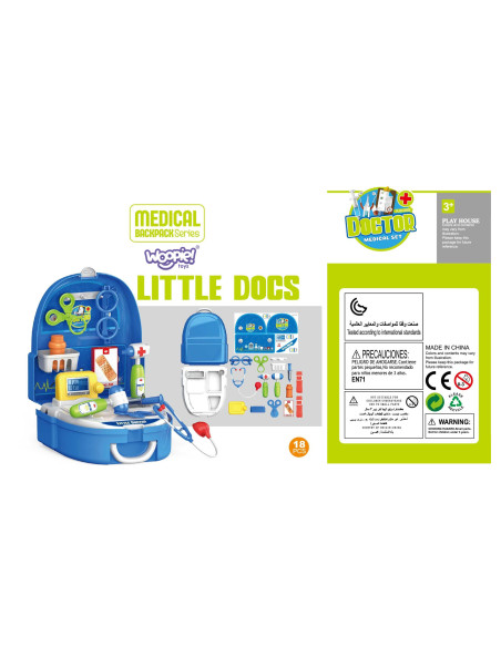 WOOPIE Zestaw Małego Lekarza w Plecaku 20 el.