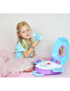 WOOPIE Toaletka dla Dziewczynki 2w1 Salon Piękności w Walizce 2