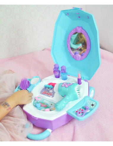 WOOPIE Toaletka dla Dziewczynki 2w1 Salon Piękności w Walizce