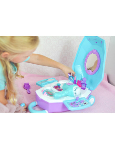 WOOPIE Toaletka dla Dziewczynki 2w1 Salon Piękności w Walizce