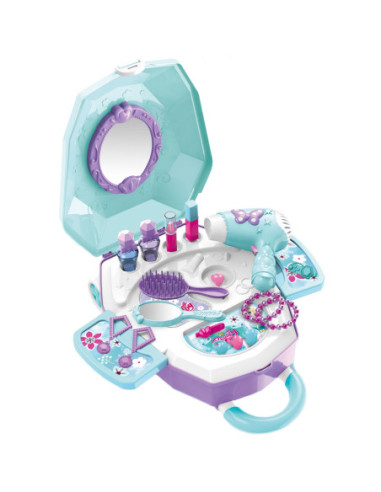 WOOPIE Toaletka dla Dziewczynki 2w1 Salon Piękności w Walizce