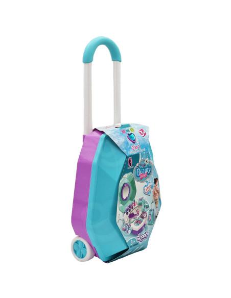 WOOPIE Toaletka dla Dziewczynki 2w1 Salon Piękności w Walizce